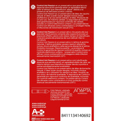 CONTROL - HOT PASSION EFECTO CALENTAMIENTO 10 UNIDADES