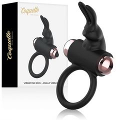 COQUETTE CHIC DESIRE - COCKRING WITH VIBRATOR BLACK/GOLD