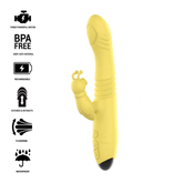 INTENSE - TOKY UP&DOWN VIBRADOR MULTIFUNCIÓN CON ESTIMULADOR DEL CLITORAL AMARILLO