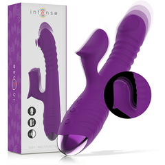 INTENSE - IGGY UP & DOWN VIBRADOR MULTIFUNCIÓN RECARGABLE CON ESTIMULADOR DE CLITORAL MORADO