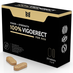 BLACK BULL - 100% VIGOERECT VIGOR + FUERZA PARA HOMBRES 20 COMPRIMIDOS