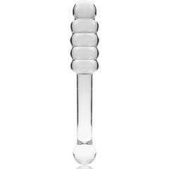 NEBULA SERIES BY IBIZA - MODELO 20 DILDO DE CRISTAL BOROSILICATO TRANSPARENTE 20,5 CM -O- 3 CM