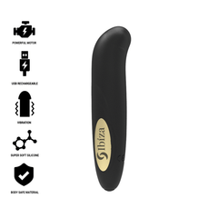 IBIZA - ESTIMULADOR DE CLITORIS CARGADOR USB 10 MODOS DE VIBRACIÓN ORO 13 X 2.9
