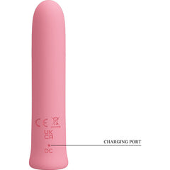 PRETTY LOVE - CURTIS MINI SUPER POWER VIBRADOR 12 VIBRACIONES EN SILICONA ROSA