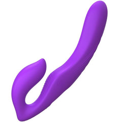 FANTASY FOR HER - VIBRADOR DE DOBLE PENETRACIÓN CON CONTROL REMOTO 9 NIVELES MORADO