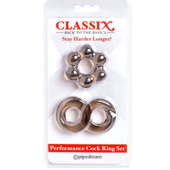CLASSIX - SET OF 2 GREY PENIS RINGS