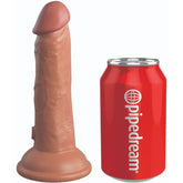 KING COCK - DILDO ELITE REALISTICO DE SILICONA 15,2 CM CARAMELO