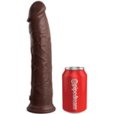 KING COCK - DILDO ELITE REALISTICO DE SILICONA 28 CM MARRÓN