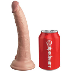 KING COCK - ELITE DILDO REALISTA VIBRADOR Y MANDO A DISTANCIA DE SILICONA 17,8 CM