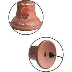 KING COCK - ELITE REALISTIC VIBRATING & SILICONE DILDO 20.3 CM CARAMEL