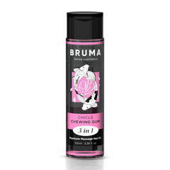 BRUMA - PREMIUM MASSAGE OIL HEAT EFFECT GUM FLAVOR 3 IN 1 - 100 ML