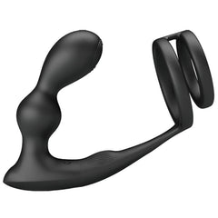 PRETTY LOVE - MARSHALL COCK RING WITH VIBRATING ANAL PLUG WITH REMOTE CONTROL