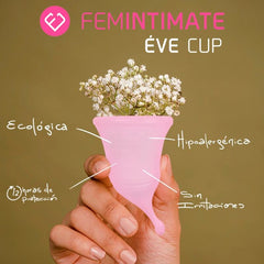 FEMINTIMATE - COPA MENSTRUAL DE SILICONA EVE NEW - TALLA M