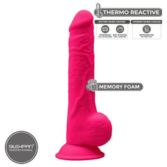 SILEXD - MODELO 1 PENE REALISTA PREMIUM SILEXPAN SILICONA FUCSIA 24 CM
