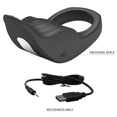 PRETTY LOVE - ANILLO PARA EL PENE VIBRANTE NEGRO SUSANNA