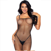 LEG AVENUE - BODYSTOCKING DE MALLA CON APERTURA