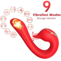 ARMONY - DELFIN VIBRADOR MULTIPOSICIÓN Y EFECTO CALOR ROJO