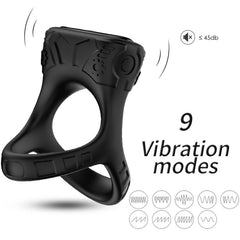 ARMONY - BLACK VIBRATOR & MULTIPOSITION RING