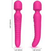 ARMONY - MASAJEADOR MISSION & VIBRADOR EFECTO CALOR FUCSIA