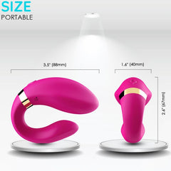 ARMONY - VIBRADOR CRECIENTE PARA PAREJAS CONTROL REMOTO FUCSIA