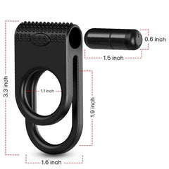 ARMONY - TWINS DOUBLE VIBRATOR FOR COUPLES BLACK