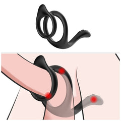ARMONY - BLACK DOUBLE ANAL RING TAIL