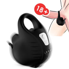 ARMONY - BLACK REMOTE CONTROL VIBRATOR RING WITH SUCTION CUPS