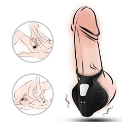 ARMONY - MANTA SCROTUM ANILLO VIBRADOR CONTROL REMOTO NEGRO