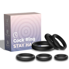 ARMONY - BLACK SILICONE LOCKING RINGS