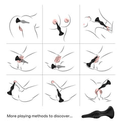 ARMONY - VIBRADOR Y PLUG ANAL CON CONTROL REMOTO NEGRO