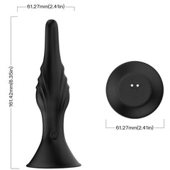 ARMONY - VIBRADOR Y PLUG ANAL CON CONTROL REMOTO NEGRO