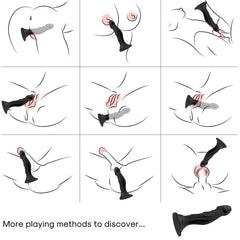 ARMONY - BLACK REMOTE CONTROL VIBRATOR & ANAL PLUG