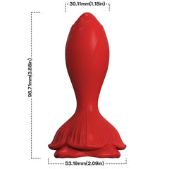 ARMONY - VIBRADOR ROSA & PLUG ANAL REMOTO PEQUEÑO ROJO