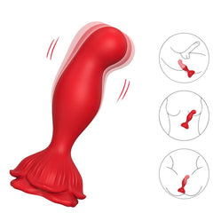 ARMONY - VIBRADOR ROSA Y PLUG ANAL CONTROL REMOTO ROJO