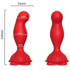 ARMONY - VIBRADOR ROSA Y PLUG ANAL CONTROL REMOTO ROJO