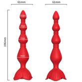 ARMONY - VIBRADOR PAGODA ROSA & PLUG ANAL ROJO