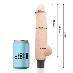 LOVECLONE - HARALD VIBRADOR AUTOLUBRICANTE 24 CM -O- 4 CM
