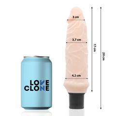 LOVECLONE - VIBRADOR AUTOLUBRICANTE IVAR 20 CM -O- 3,7 CM