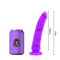 DELTA CLUB - JUGUETES MEDICAL DILDO LILA SILICONA 17 CM -O- 3 CM