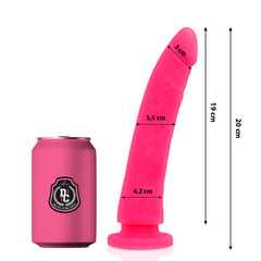 DELTA CLUB - JUGUETES DILDO MEDICO SILICONA ROSA 20 CM -O- 4 CM