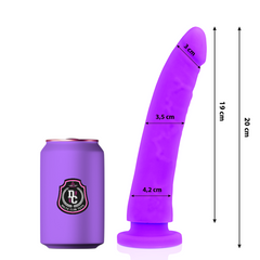 DELTA CLUB - JUGUETES MEDICAL DILDO LILA SILICONA 20 CM -O- 4 CM