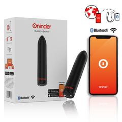 ONINDER - BERLIN BLACK BALA VIBRADOR 9 MODOS 8,5 X 2 CM - APLICACIÓN GRATUITA