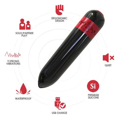 ARMONY - MANDO A DISTANCIA BULLET ROCKET VIBRADOR NEGRO