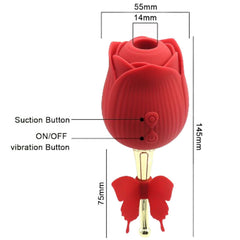 ARMONY - RED FLOWER BUTTERFLY SUCTION CUP
