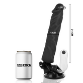 BASECOCK - VIBRADOR REALISTA CON CONTROL REMOTO NATURAL 21 CM -O- 4 CM