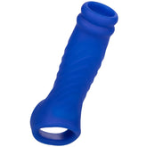 CALEXOTICS - FUNDA PENE ADMIRAL WAVE SILICONA LIQUIDO AZUL