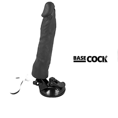 BASECOCK - VIBRADOR REALISTA CON CONTROL REMOTO NATURAL 21 CM -O- 4 CM