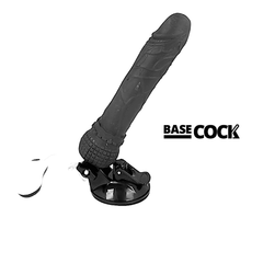 BASECOCK - VIBRADOR REALISTA NATURAL CON CONTROL REMOTO 19,5 CM -O- 4 CM