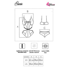 LIVCO CORSETTI FASHION - CORPS HAWAIN LC 90665 NOIR