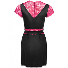 LIVCO CORSETTI FASHION - DRESSING GOWN + KUMIKO LC 90428 BLACK PANTIES S/M